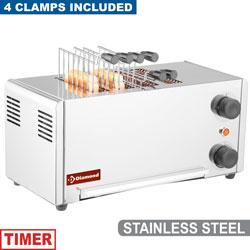 Toaster électrique croque-monsieur 4 pinces - acier inoxydable - D4CM-XP_0