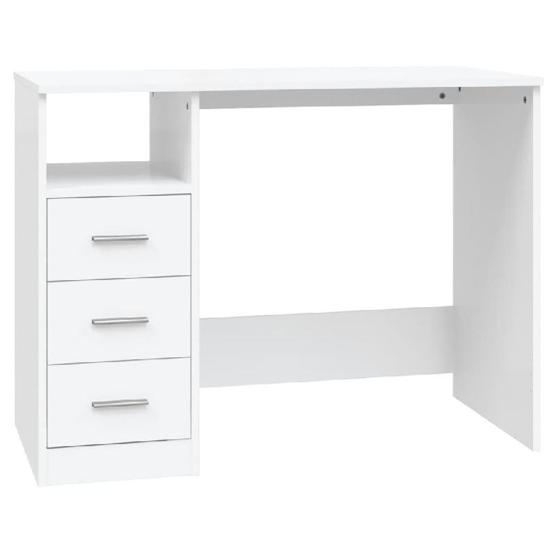 VidaXL Bureau avec tiroirs Blanc 102x50x76 cm Bois d'ingénierie Modèle Orion Élite - blanc 823032_0