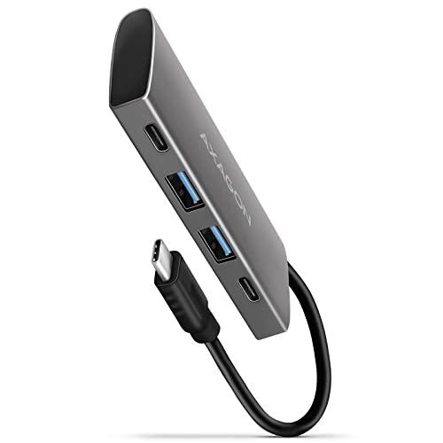 Hub informatique AXAGON HMC-4G2 - USB 3.2 Gen 2 (3.1 Gen 2) Type-C - 4 ports - Métal - Taux de transfert 10 Gbit/s_0