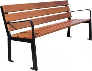 Banc public Silaos - 2 à 3 places - Bois et métal - DMC Direct - Gamme Procity®_0