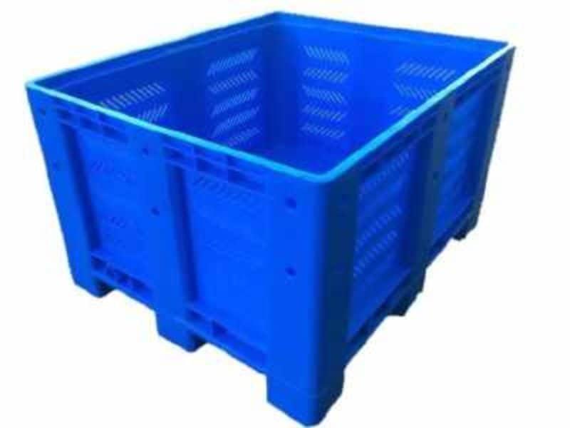 Caisse palette de capacité de 600 litres / 600 kg et en gerbage de 4500 kg  -  JUMBO BOX A1200X1000 MM_0
