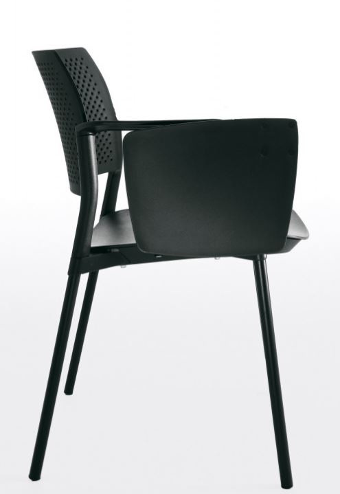 Chaise avec tablette écritoire, chic et élégante pour les espaces de travail, réunion ou conférence - MYOS_0