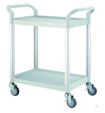 Chariot polyvalent gris clair -2 plateaux - 800 x 480 x h950 mm - 65005hs808e3_0