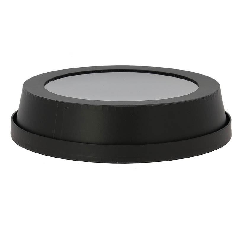 Cloche à fromage noire avec fenetre pvc Ø26 -_0