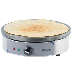 Crêpière électrique professionnelle ronde 35 cm - Châssis inox - Plaque fonte usinage ultra fin - Casselin_0
