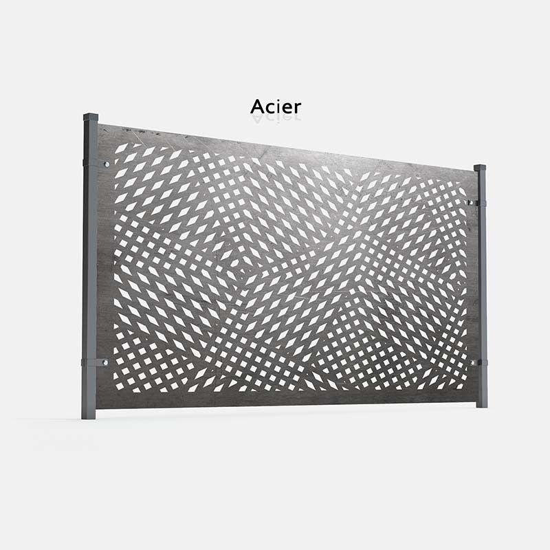 Découpe tôle pour clôture en acier - Inoxkit - hauteur jusqu'à 2m et largeur jusqu'à 3m_0