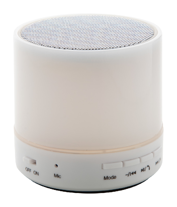 Enceinte Bluetooth - Boîtier en plastique - Éclairage LED multicolore - Appel mains libres et radio FM_0