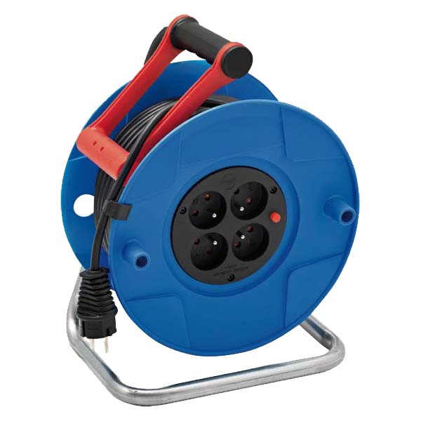 ENROULEUR ÉLECTRIQUE STANDARD S 40M CÂBLE H05VV-F 3G1,5 4 PRISES - BRENNENSTUHL