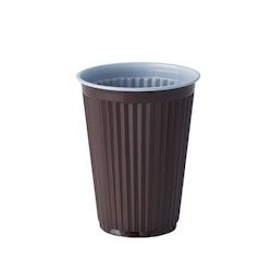 Gobelets isotherme,  PS 0,18 l Ø 7,03 cm · 9 cm marron/blanc (3000 unités) PAPSTAR - marron plastique 8000864981004_0