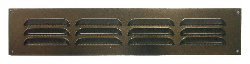 Grille d'aération aluminium laqué, l.5 x l.24 cm_0