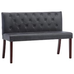 Helloshop26 - Banc banquette 120 cm daim gris 02_0010881 - 3000598282724_0