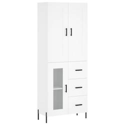 Helloshop26 - Buffet bahut commode armoire meuble de rangement organisateur cuisine salle de séjour salon haut 69,5 x 34 x 180 cm 02_0032726 - 300021_0