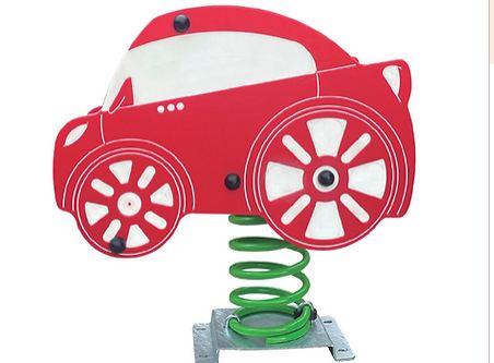 Jeu ressort voiture rouge pour aire de jeux pour enfant PF057_0