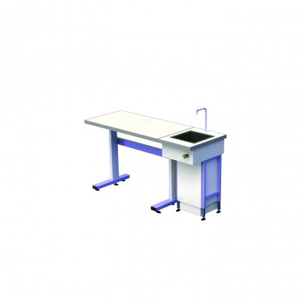 Paillasse de laboratoire à réglage manuel ou électrique, adaptée aux PMR - Hauteur réglable de 700 à 970 mm_0