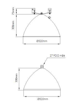 Luminaire d'éclairage public inali / hid / 150 w / en aluminium_0