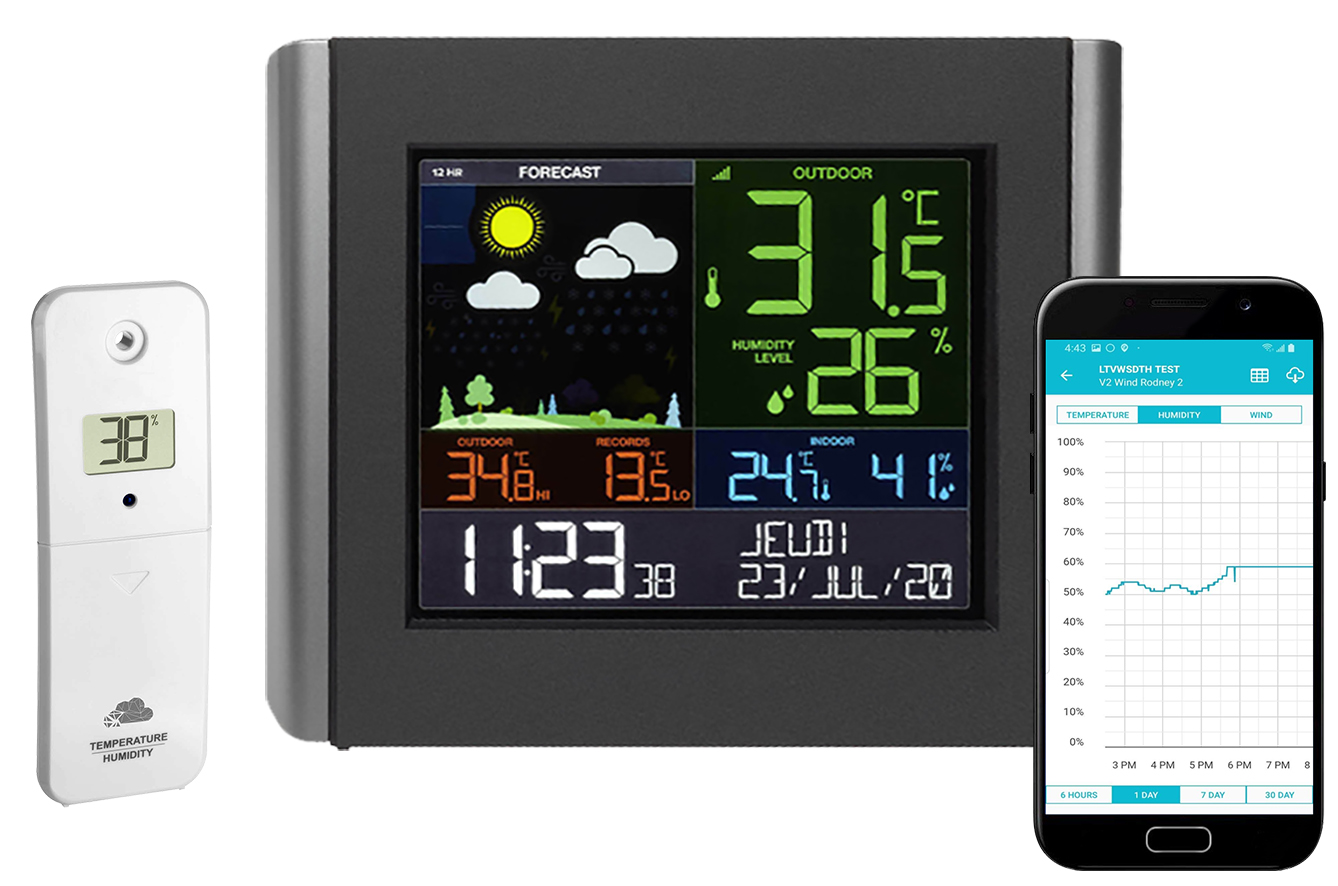 Météo connectée - 3580t - Température, Hygrométrie, Wifi et Application Smartphone_0