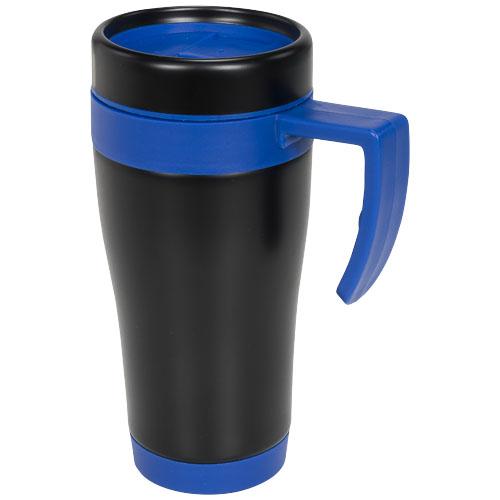 Mug isotherme Cayo 400 ml - double paroi avec couvercle à visser et grande surface de marquage_0