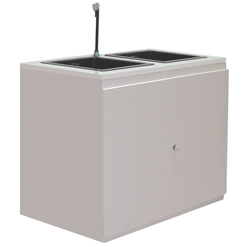 Plot technique de grande largeur 1200 mm avec cuve double profondeur 600 mm - Réf PTDGL-3 - BIOLAB_0
