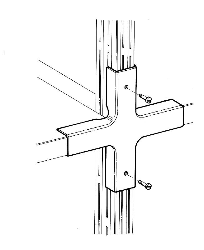 Raidisseur en croix et visserie pour rayonnage galvatop et universel_0