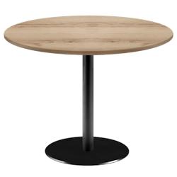 Restootab - Table Ø120cm - modèle Rome chêne delano - marron fonte 3760371519859_0