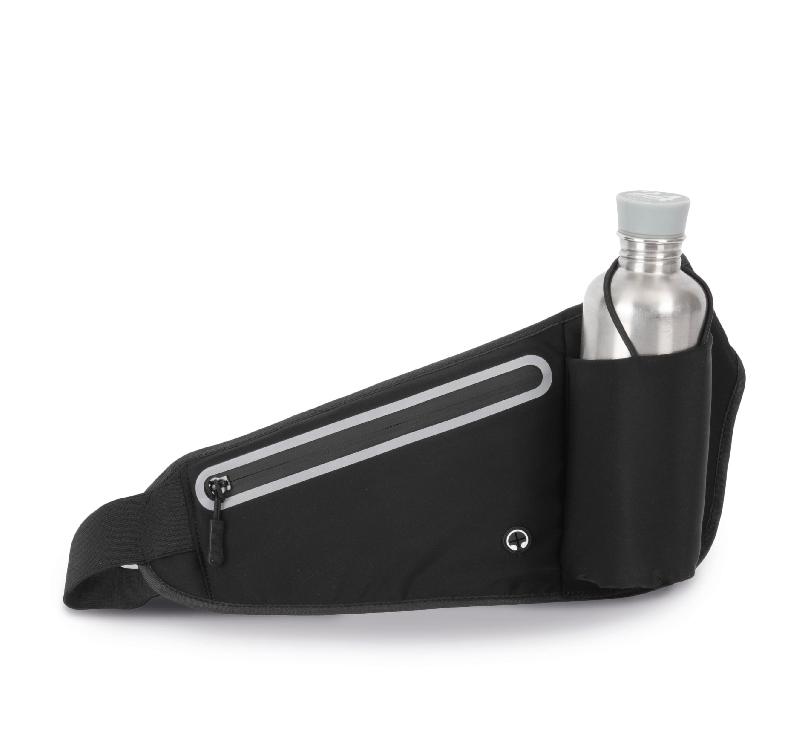 Sac banane avec porte-bouteille - Réf: KI0367 - Kimood - 88% polyamide / 12% élasthanne - Idéal pour activités sportives_0