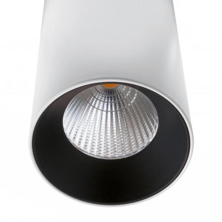 Suspension LED Hidra COB 18W - 1575 lumens - CRI80 - 3000K - Angle 30º - Blanc extérieur et Noir intérieur_0