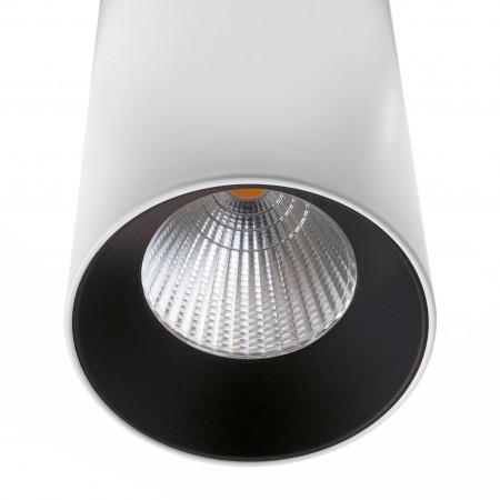 Suspension hidra led cob 18 w 1575 lumens cri80 3000k -angle 30º- coloris blanc extérieur et noir intérieur_0