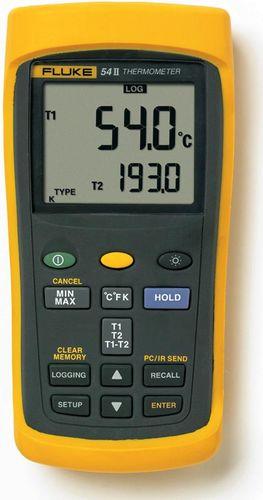 Thermomètre 2 voies pour thermocouples k, j, t, e, n, r, s, enregistrement - FLU54-2_0