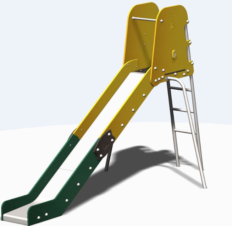 Toboggan hauteur plancher 1500mm - tbc15pe - Crea Equipements - pour enfants de 3 à 12 ans, capacité 5 personnes_0