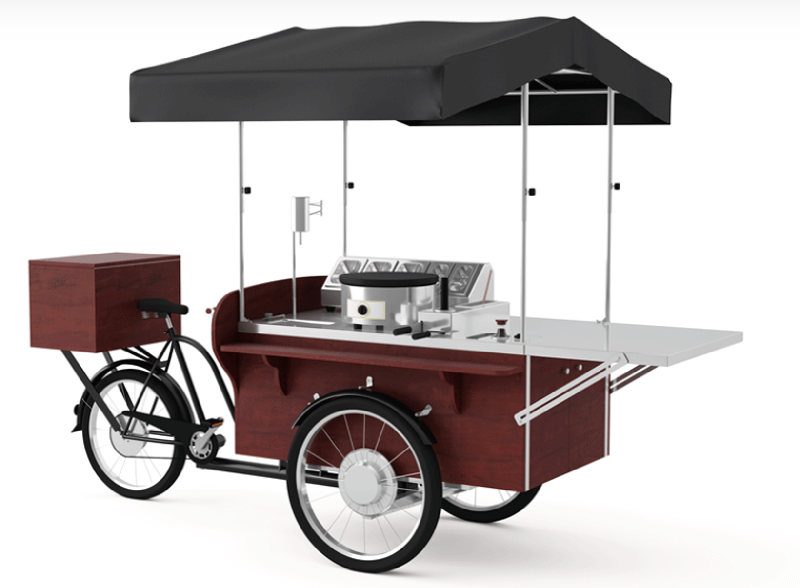 Triporteur professionnel pour la vente de crêpes_0