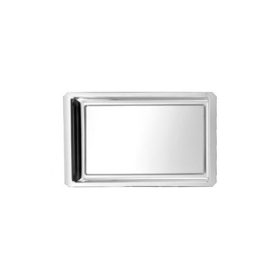 A13 - Plat de vitrine à pan coupé 42 x 27 cm - Accessoire de cuisine pour préparations diverses_0