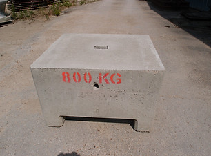 Bloc de béton moulé empilable - Masse 800kg Lestage -REF2190800_0