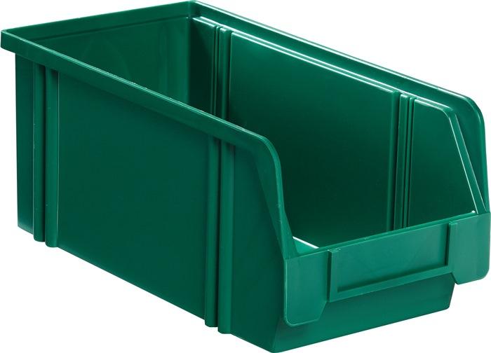 Boîte de rangement à ouverture frontale LK - 350/300x200x200mm - Polystyrène résistant - Couleur verte LA-KA-PE_0