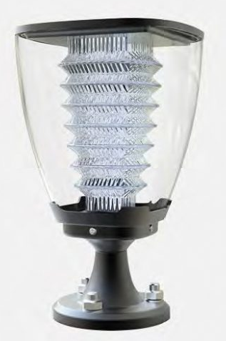 Borne solaire - éclairage permanent - Pilier Julia 2N - panneau photovoltaïque monocristallin - LED 1W_0