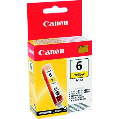 Cartouche Canon BCI-6Y jaune pour imprimantes jet d'encre_0