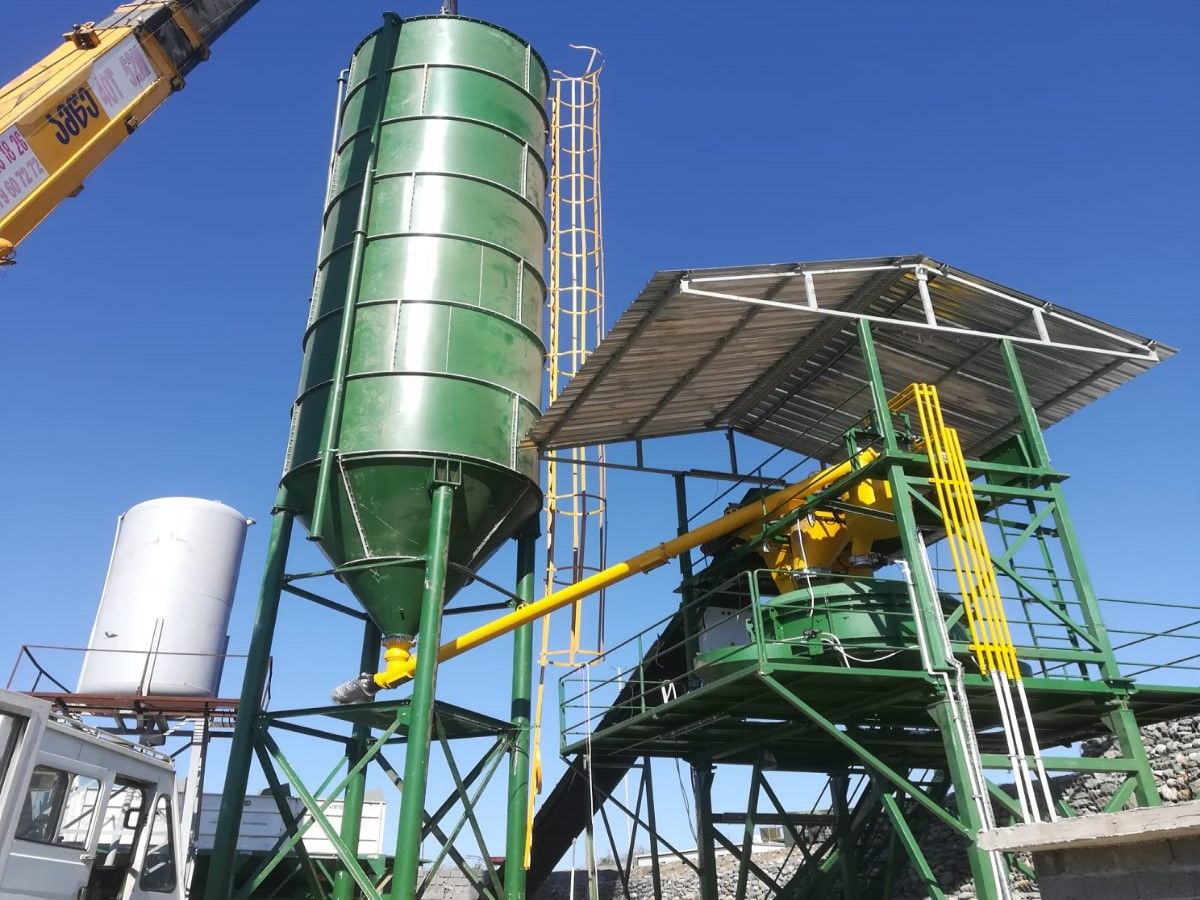 Centrale à béton fixe 30 m³ - Mélangeur planétaire 0.75 L - Idéale pour vos chantiers_0