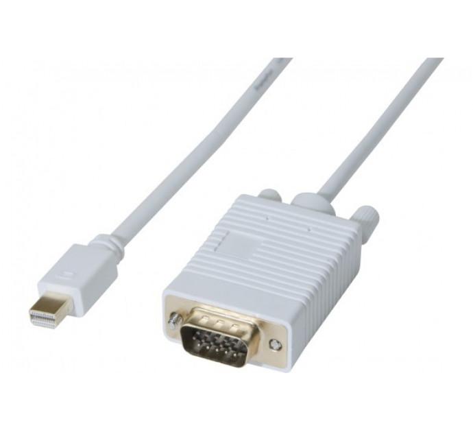 Cordon Mini DisplayPort 1.1 vers VGA - 3m - Résolution 1920 x 1080 - Connecteurs or_0