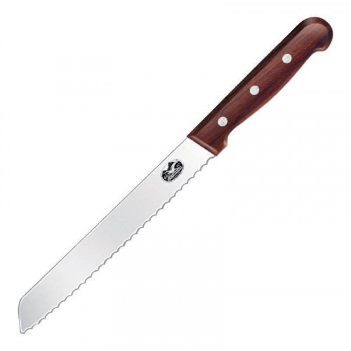 COUTEAU À PAIN DENTÉ PROFESSIONNEL EN BOIS DE ROSE VICTORINOX - 21,6 CM