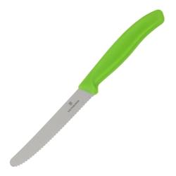 Couteau à tomate lame dentée Victorinox vert 11cm - CP843_0