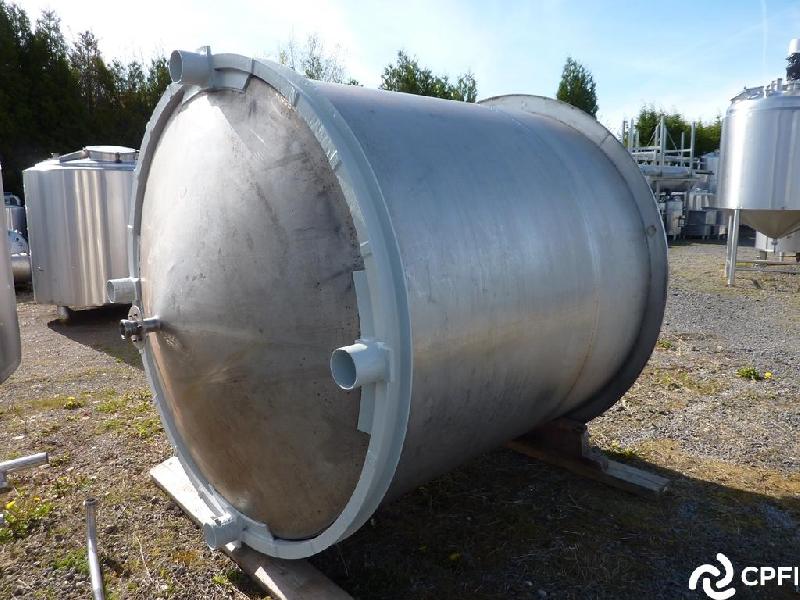 Cuve de stockage Alfa Laval 5000 L - fond conique inox - agitation décalée 2 pales_0