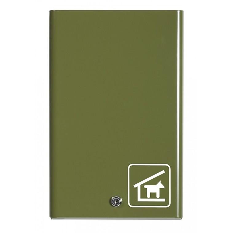 Distributeur mural HYGECA - 200 sachets - acier poudré anti-UV avec serrure et ouverture frontale_0