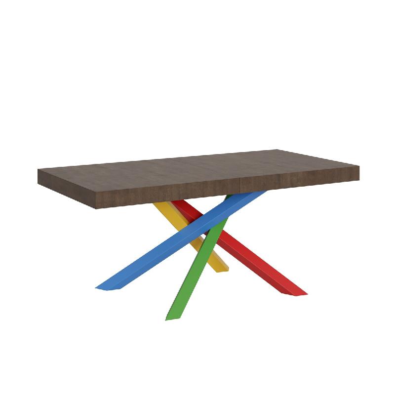 Itamoby Table Extensible 200/304X90 Cm Volantis Pieds Noyer Multicolore 4/B - marron VE200TAV4BALL-NC_0