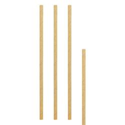 Pailles papier kraft Ø 6 x 200 mm (5000 unités) - marron papier 3700550103332_0