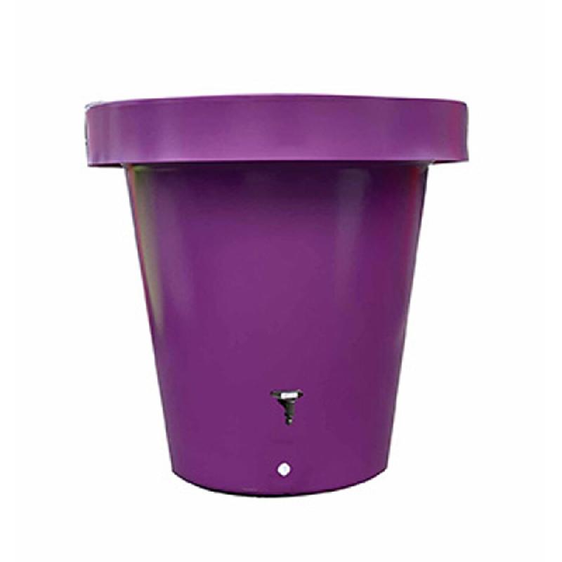 PLAST'UP ROTOMOULAGE Carré de plantation récupérateur d'eau de pluie mural lluvia 420l - VIOLET - violet 0036336945593_0
