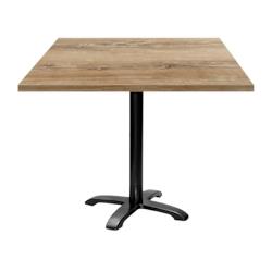 Restootab - Table 90x90cm - modèle Bazila chêne slovène - marron TB-BZ4-9090M-CH.SLO_0