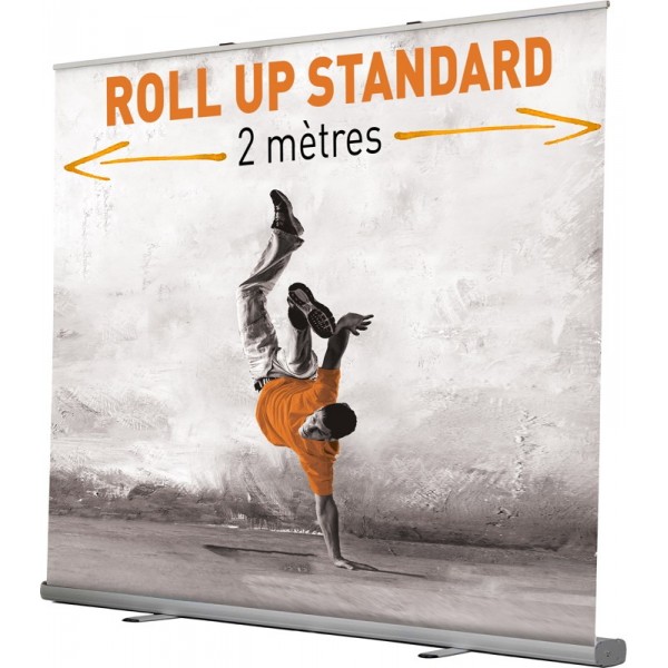 Roll-up standard 200x200 cm - enrouleur populaire, facile et rapide à monter_0