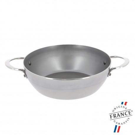 Sauteuse bombée à 2 anses Mineral B Element De Buyer - Tous feux dont induction - Diamètres disponibles 24, 28, 32 cm_0