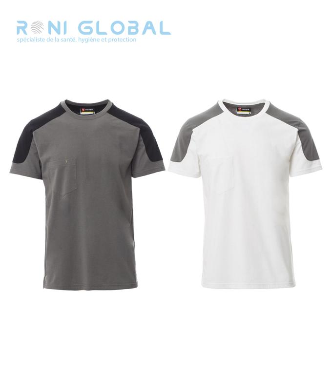 T-shirt de travail bicolore avec porte-stylo - Corporate Payper - coton/polyester_0
