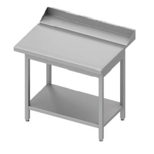 Table de sortie inox  à droite avec étagère pour lave-vaisselle STALGAST 800x750x880 à monter - 9310047080_0