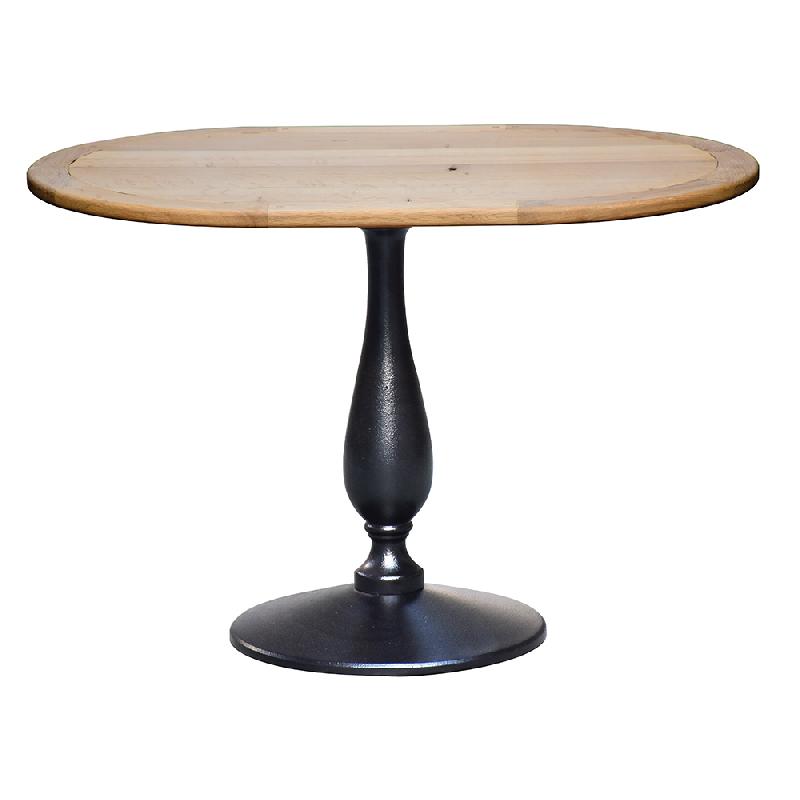 Table de restauration - piétements balustre bas - Plateau 55x55 à 70x70 cm ou Ø55 à Ø75 cm - Hauteur 58 cm_0